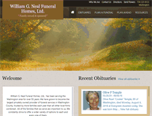 Tablet Screenshot of nealfuneralhome.com